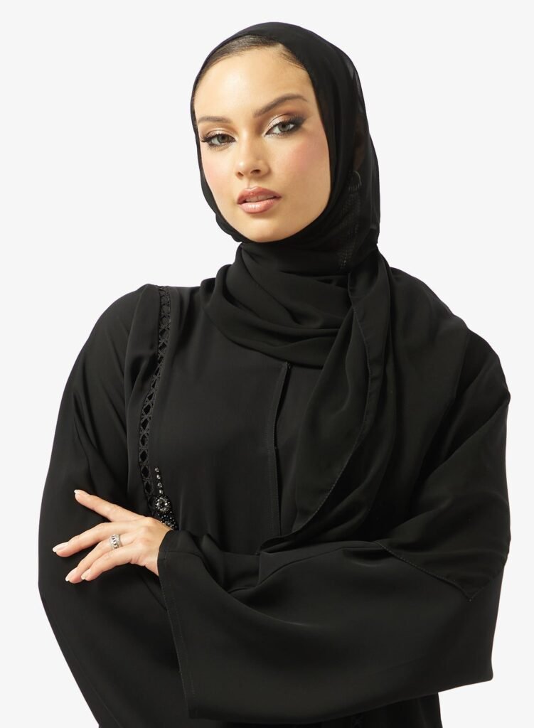 Black Everyday Abaya — Custom Custom Abaya India | Nisabiya®