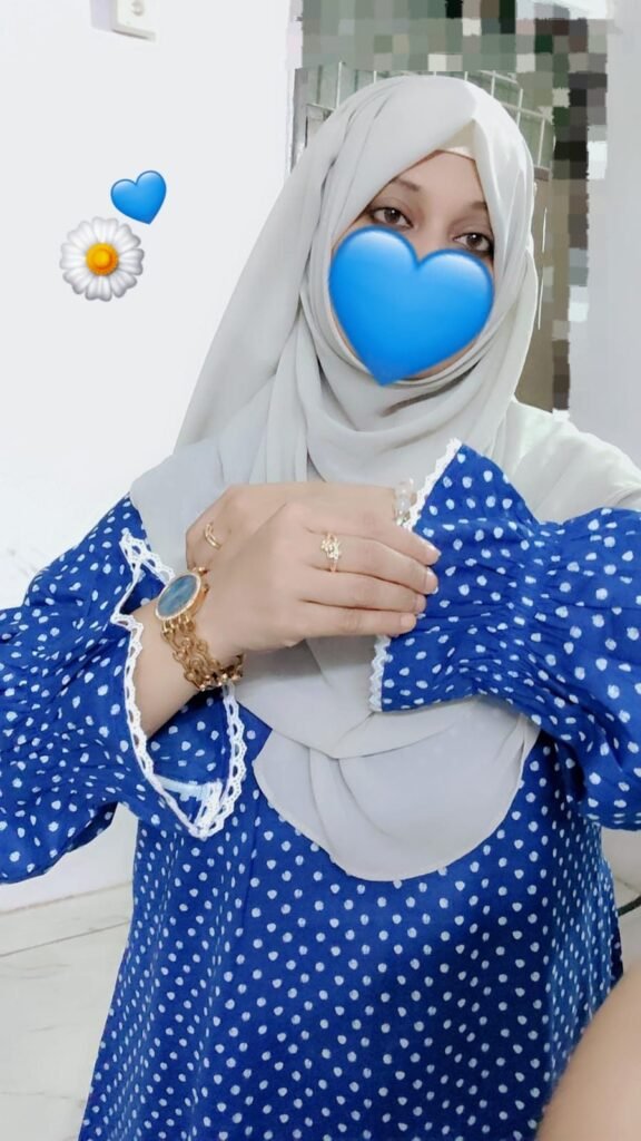 Blue Polka Dot cotton Abaya 💙 — Custom Custom Abaya India | Nisabiya®