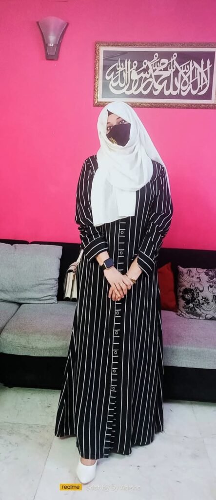 Most trending Stripe Abaya — Custom Custom Abaya India | Nisabiya®