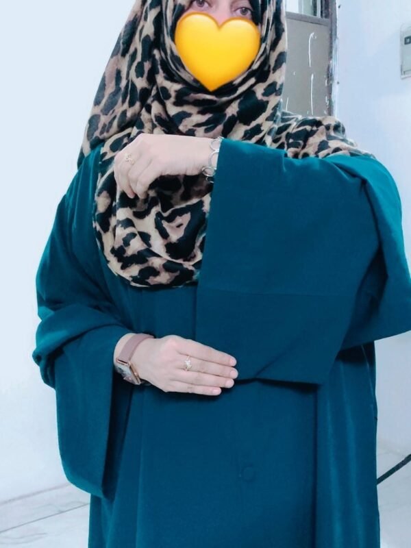 Teal Green Abaya — Custom Custom Abaya India | Nisabiya® — Custom Custom Abaya India | NISABIYA®