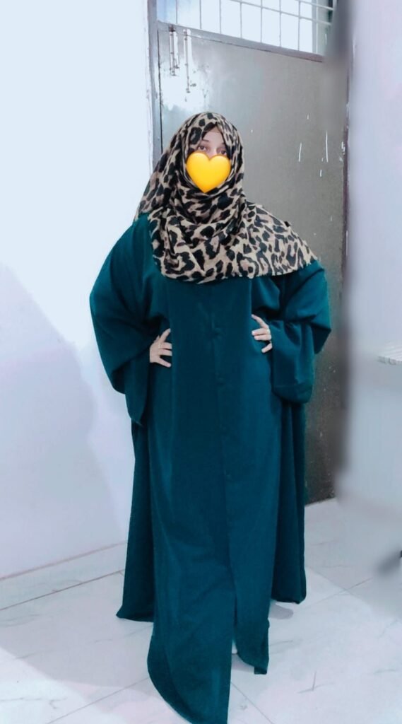 Teal Green Abaya — Custom Custom Abaya India | Nisabiya®