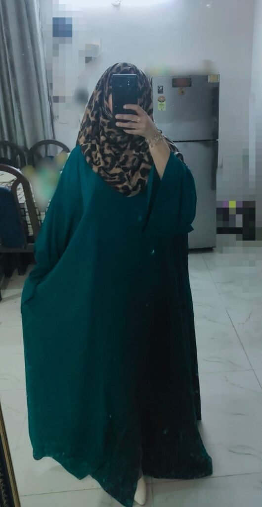 Teal Green Abaya — Custom Custom Abaya India | Nisabiya®