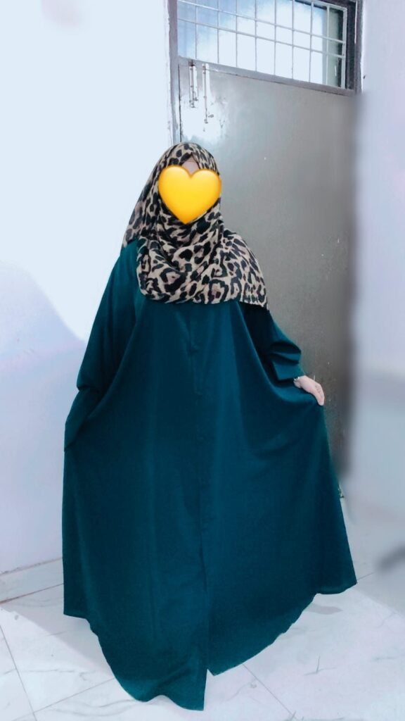 Teal Green Abaya — Custom Custom Abaya India | Nisabiya®