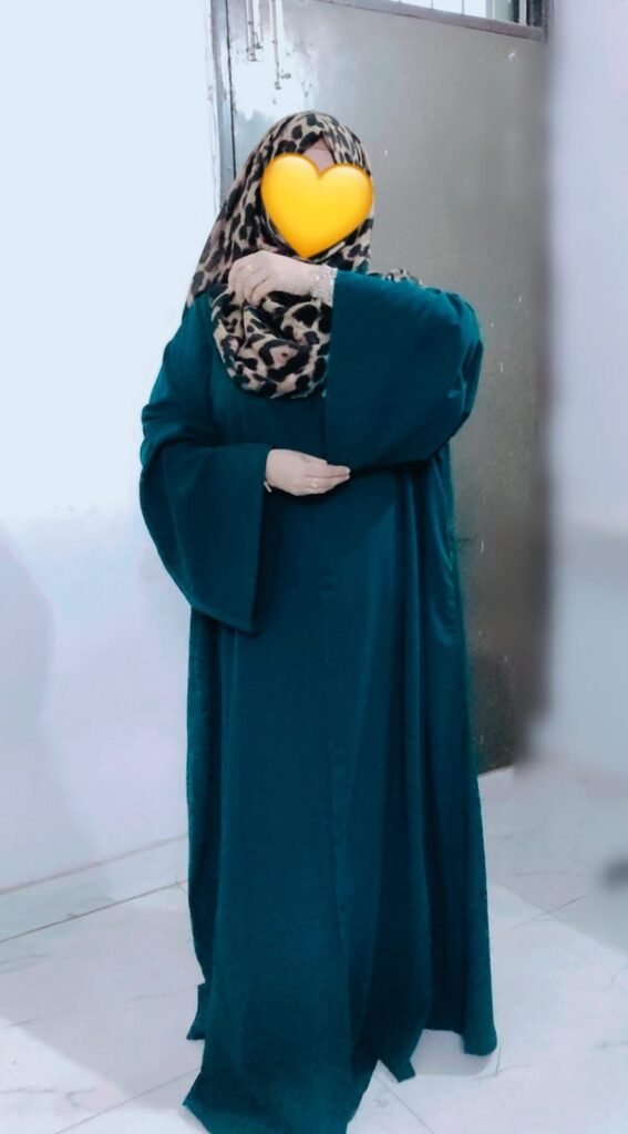 Teal Green Abaya — Custom Custom Abaya India | Nisabiya®
