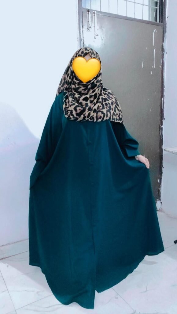 Teal Green Abaya — Custom Custom Abaya India | Nisabiya®
