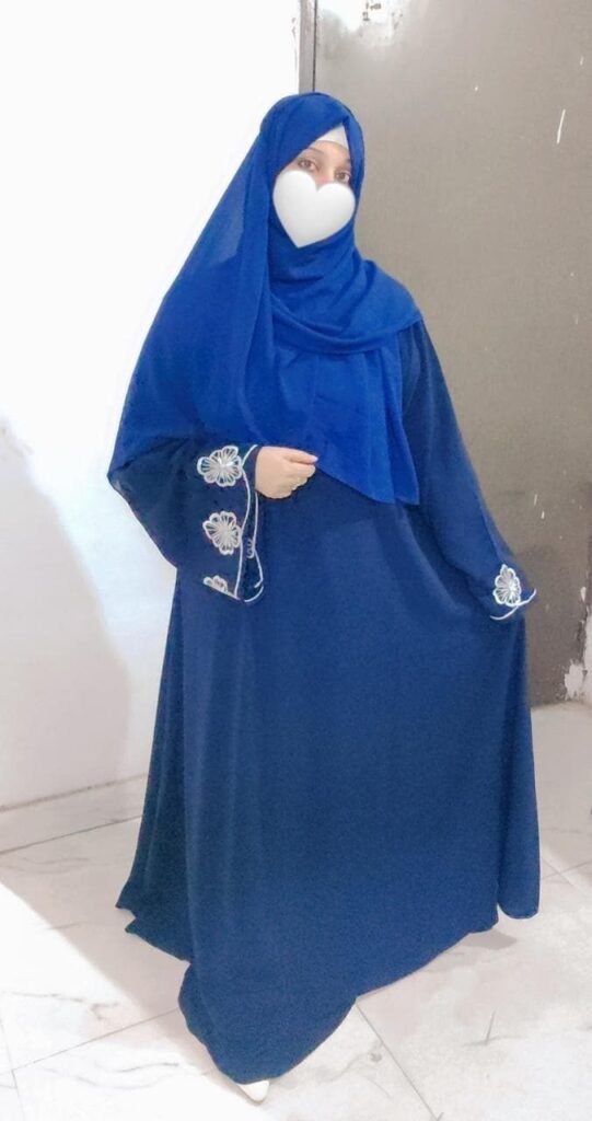 Elegant Embroidery Abaya — Custom Custom Burqa India | Nisabiya®