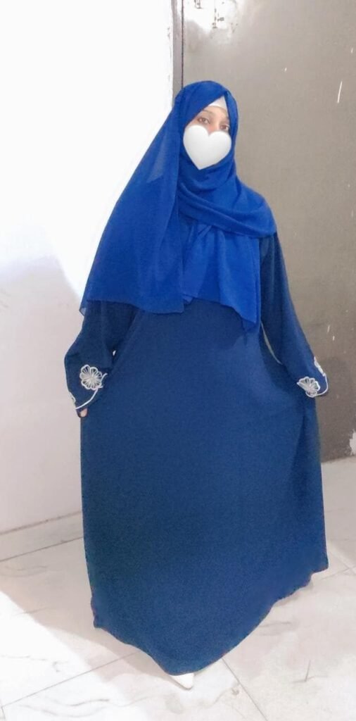Elegant Embroidery Abaya — Custom Custom Burqa India | Nisabiya®