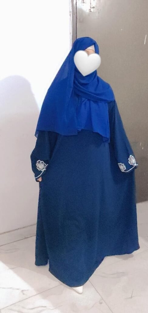 Elegant Embroidery Abaya — Custom Custom Burqa India | Nisabiya®