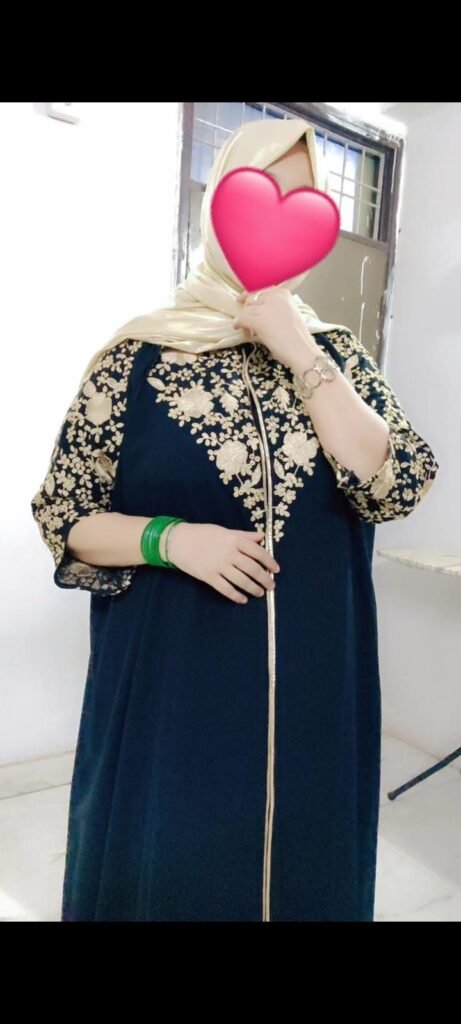 Party wear Dress Gown — Custom Embroidered Abaya India | Nisabiya®