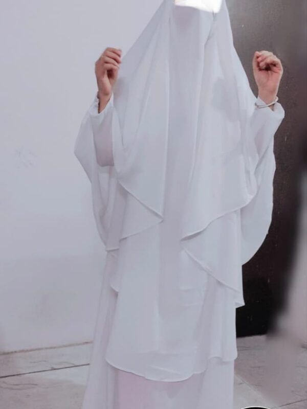 Full Khimar Set 🌸 Hajj 🕋 Umrah — Custom Umrah Abaya India | Nisabiya® — Custom Umrah Abaya India | NISABIYA®