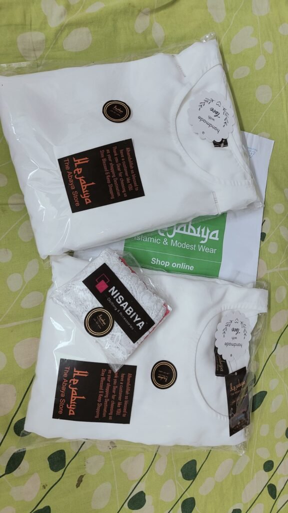 Full Khimar Set 🌸 Hajj 🕋 Umrah — Custom Umrah Abaya India | Nisabiya®